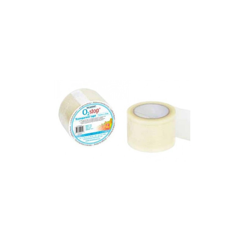 transparant tape gewapend 75 mm x25 meter